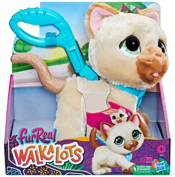 Interaktiivinen kissa hihnassa FurReal Walkalots F8132 Hasbro Cat