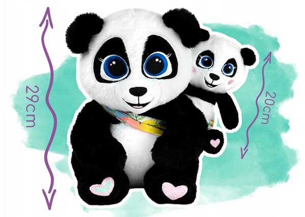 TM Toys Interaktiivinen Panda Mami ja Baby Panda Baobao 0372