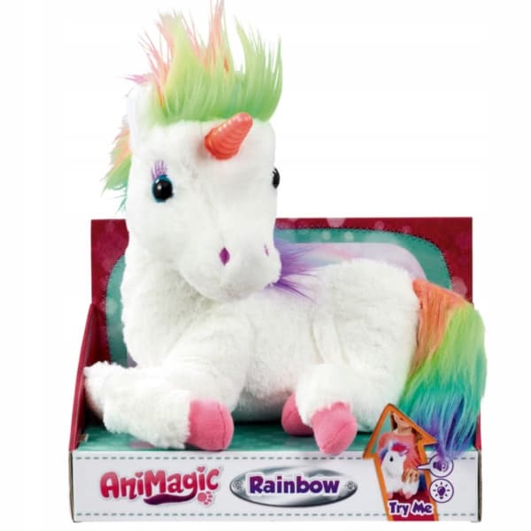 Animagic Rainbow Min Glödande Enhörningsmaskot