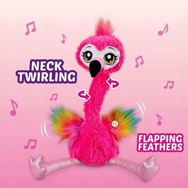 Zuru Pets Alive interaktiv flamingomaskot