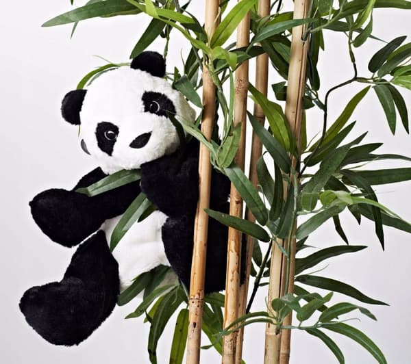 IKEA KRAMIG PANDA STOR PLYSLEGØJ 30 CM PLYSLEGØJ BJØRNEMASKOT