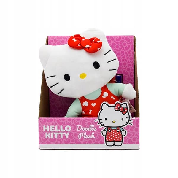 Hello Kitty punainen maskotti 25 cm maalaukseen PESTÄVÄT TUSSIT