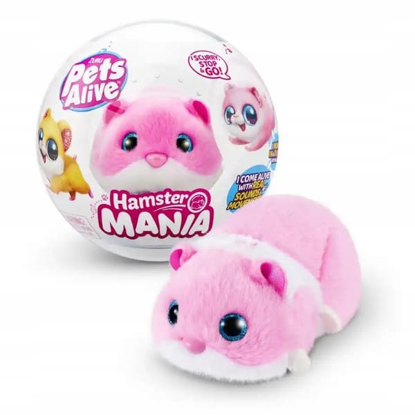 ZURU PETS ALIVE INTERAKTIIVINEN HAMSTERI VAALEANPUNAINEN SARJA 1