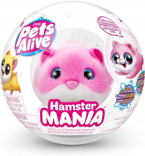 ZURU PETS ALIVE INTERAKTIIVINEN HAMSTERI VAALEANPUNAINEN SARJA 1