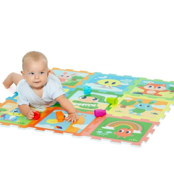 Molto Tapis Pussel i Skum 9 Delar Vändbar Gusy Luz Moltó