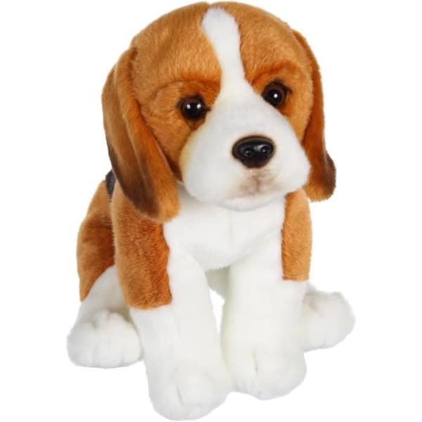 Beagle Dog Plysch - GIPSY TOYS - Sittande, 25 cm