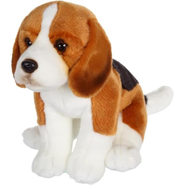 Beagle Dog Plysch - GIPSY TOYS - Sittande, 25 cm