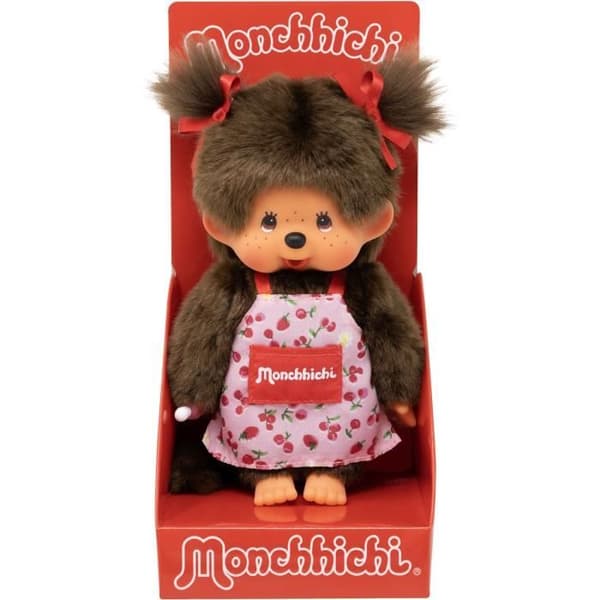 Peluche apa - BANDAI - Monchhichi Blomkrans - 20 cm
