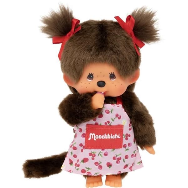 Peluche apa - BANDAI - Monchhichi Blomkrans - 20 cm