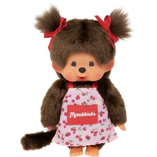 Peluche apa - BANDAI - Monchhichi Blomkrans - 20 cm