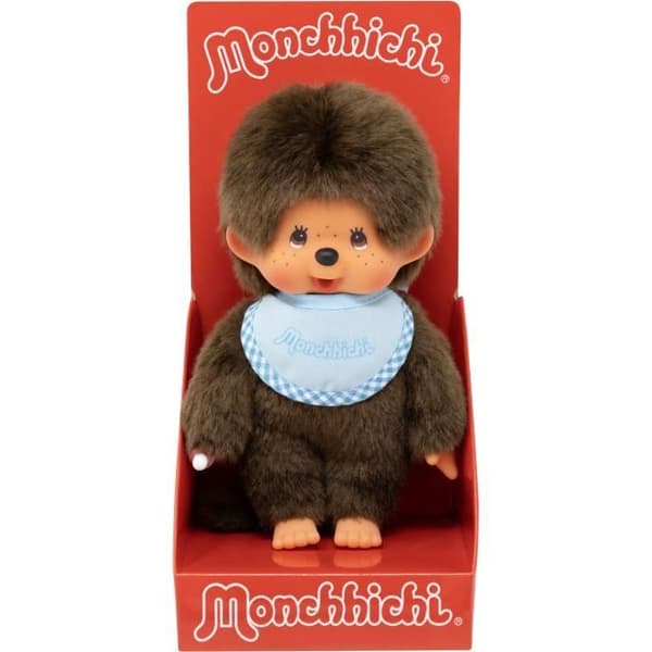 Peluche apa - BANDAI - Monchhichi Bäddset Blå Himmel - 20 cm