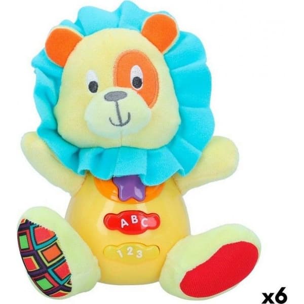 "Lion Plysch Ljud Winfun 15 X 15 X 9 Cm (6 Enheter)"