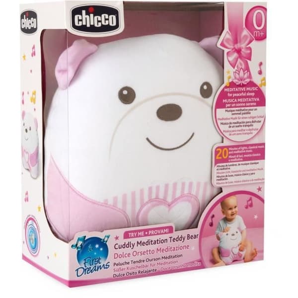 Mjukisdjur Teddybjörn - CHICCO - Rosa - Från födseln