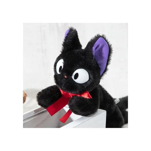 Plyschleksak - KIKI DEN LILLA HÄXAN - Liggande Jiji - 20x10x46cm - Svart - För barn