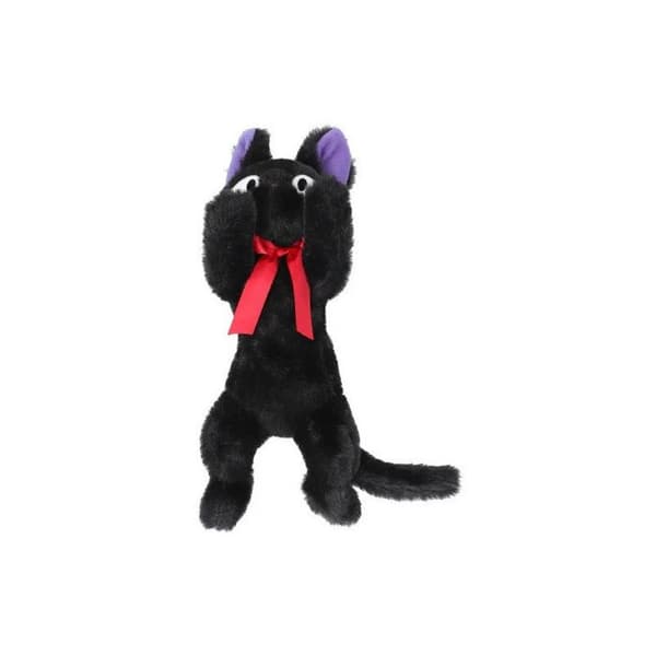 Plyschleksak - KIKI DEN LILLA HÄXAN - Liggande Jiji - 20x10x46cm - Svart - För barn