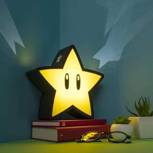 Super Mario Super Star Lamp - SUPERMARIO - Unisex - Batterier - En storlek- USED