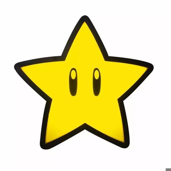 Super Mario Super Star Lamp - SUPERMARIO - Unisex - Batterier - En storlek- USED