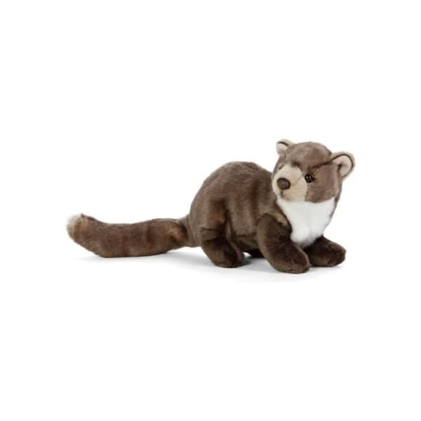 Plyschleksak - LEVANDE NATUR - Tallmård - Brun - 25 cm - Inomhus