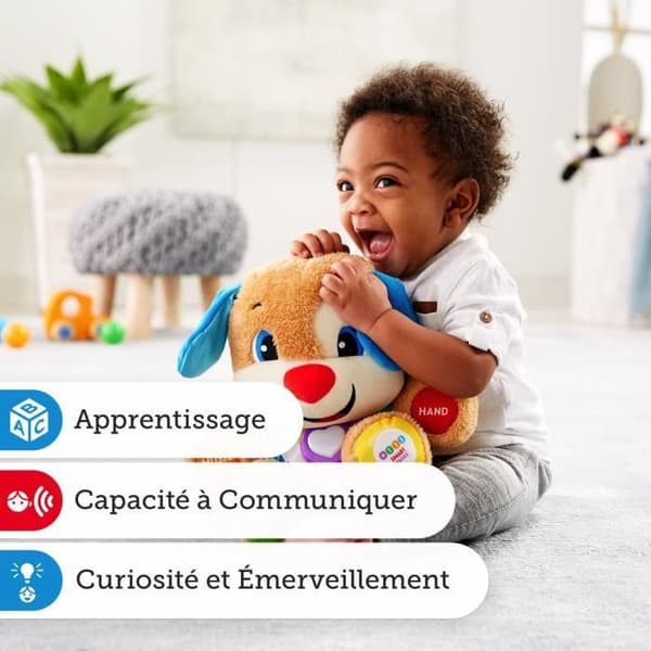 Fisher-Price - Ny interaktiv valp - Interaktiv plyschleksak - 6 månader och över FPM44