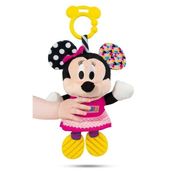 CLEMENTONI Disney Baby - Minnie First Activities Soft Toy - Early Learning Game