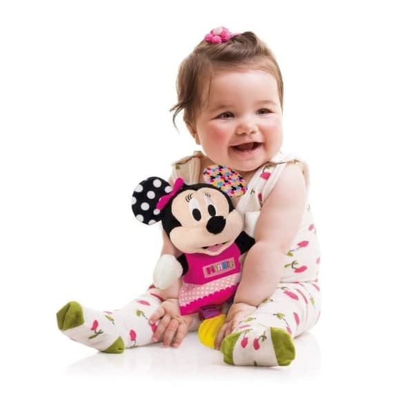 CLEMENTONI Disney Baby - Minnie First Activities Soft Toy - Early Learning Game