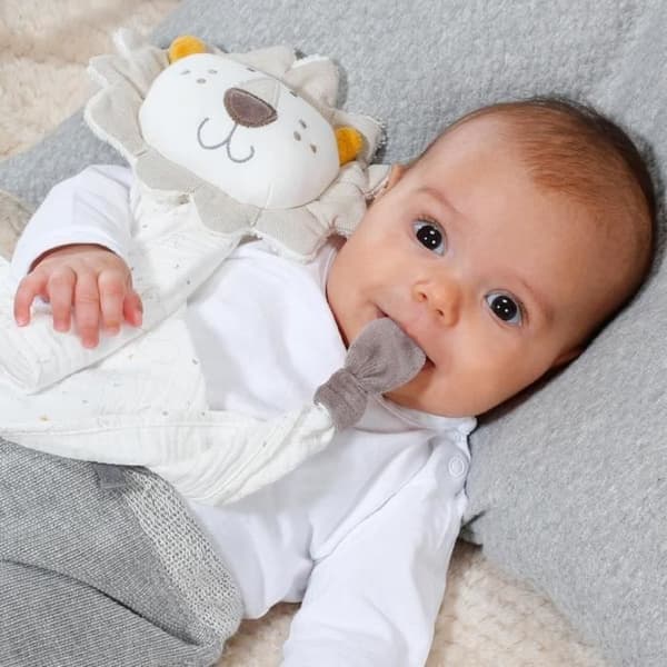 Täcken Lion Deluxe fehnNATUR - Fehn - 45 cm - Baby - Blandat - Gul