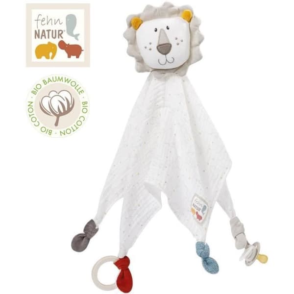 Täcken Lion Deluxe fehnNATUR - Fehn - 45 cm - Baby - Blandat - Gul