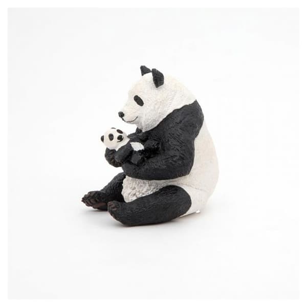 Sittande panda och hennes bebis - PAPO - 50196