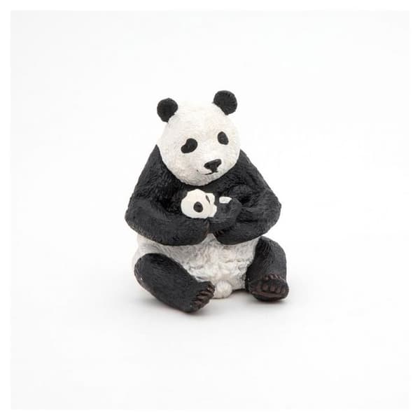 Sittande panda och hennes bebis - PAPO - 50196