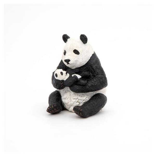 Sittande panda och hennes bebis - PAPO - 50196