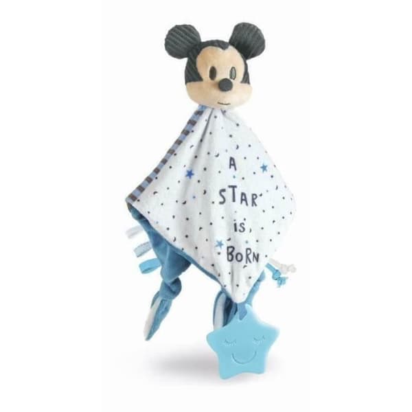 Doudou - Baby Mickey - Soft Swaddle - Stars and Moons - Tandsjukdomar - Stimulerar motoriska färdigheter - Säker