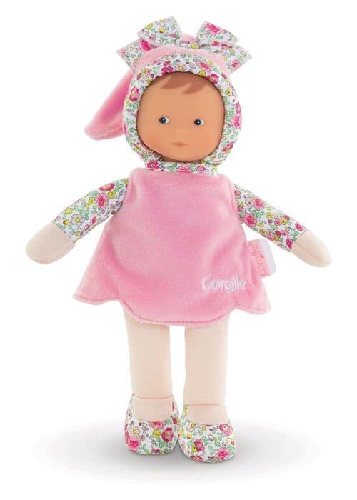 Mon Doudou COROLLE - Miss Rose Jardin en Fleurs - 25 cm - liten docka - vaniljdoft - från födseln