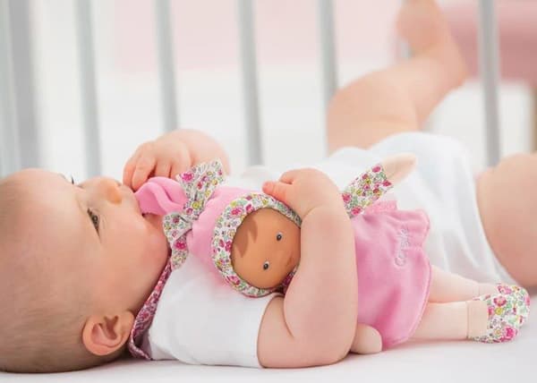 Mon Doudou COROLLE - Miss Rose Jardin en Fleurs - 25 cm - liten docka - vaniljdoft - från födseln