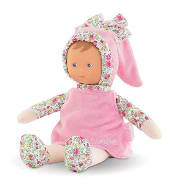 Mon Doudou COROLLE - Miss Rose Jardin en Fleurs - 25 cm - liten docka - vaniljdoft - från födseln