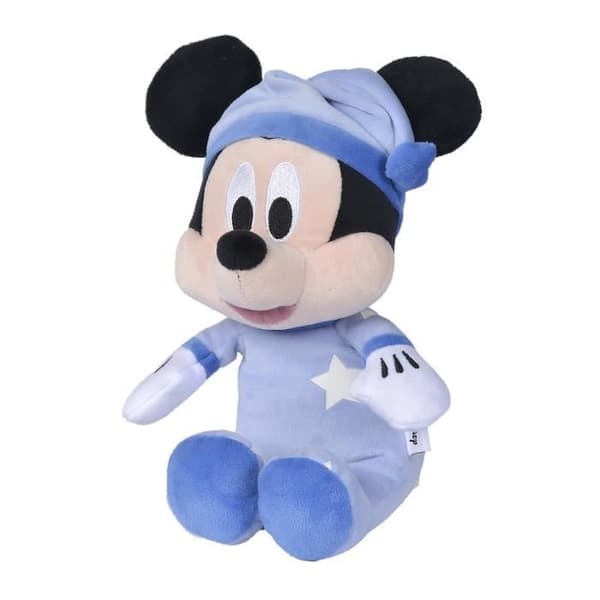 Peluche Disney Mickey Fosforescerande - 25 x 13 x 13 cm - Ljusavtryck - Blå