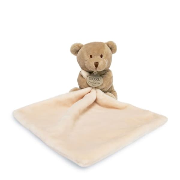 DOUDOU ET COMPAGNIE Bear näsduk - Doudou i blomlåda