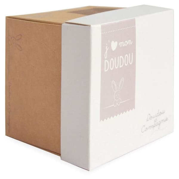 DOUDOU ET COMPAGNIE Bear näsduk - Doudou i blomlåda