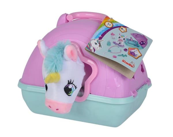 Simba plyschleksak - 105542140 - Doktor med plysch enhörning / 20 cm/resväska 23 x 20 cm att fälla ner / 3 år +,