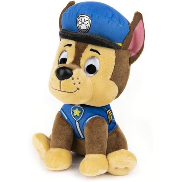 PAW PATROL - PLUSH 15 CM CHASE Paw Patrol Gund - 6058437 - mjuk och tvättbar plysch från 12 månader
