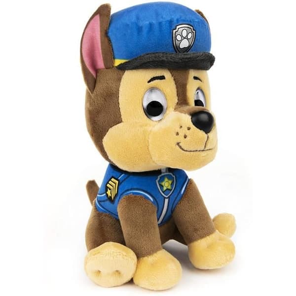 PAW PATROL - PLUSH 15 CM CHASE Paw Patrol Gund - 6058437 - mjuk och tvättbar plysch från 12 månader