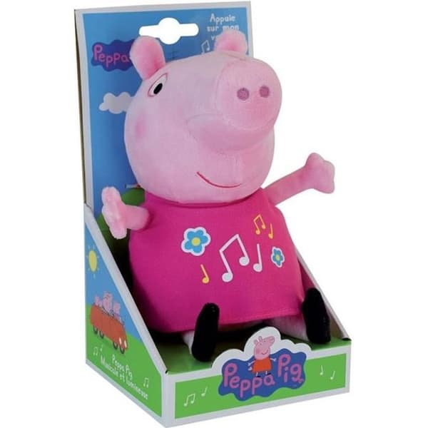 Jemini PEPPA PIG Mjuk leksak 25 cm musikalisk &amp; självlysande