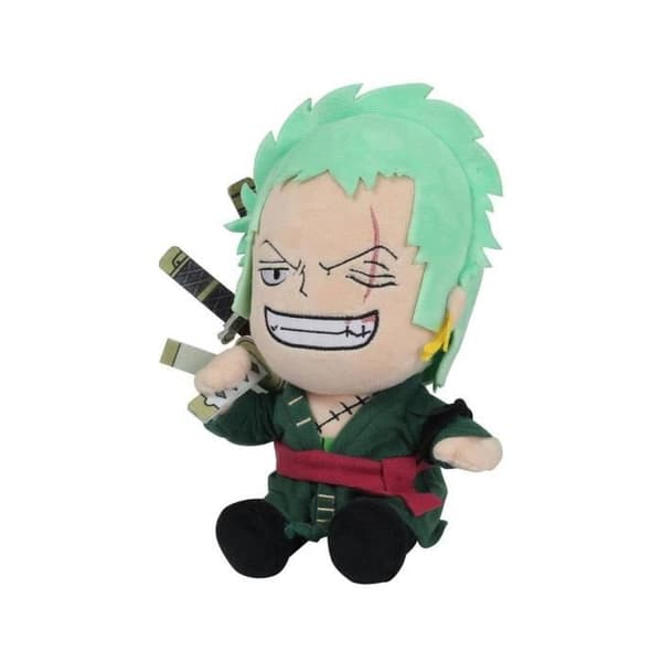Plysch - Sakami Merchandise - One Piece - Rorona Zoro - 25 cm - Flerfärgad