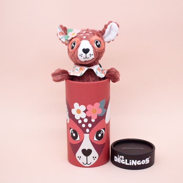 Plysch i kartong Petit Simply Mélimélos the Doe