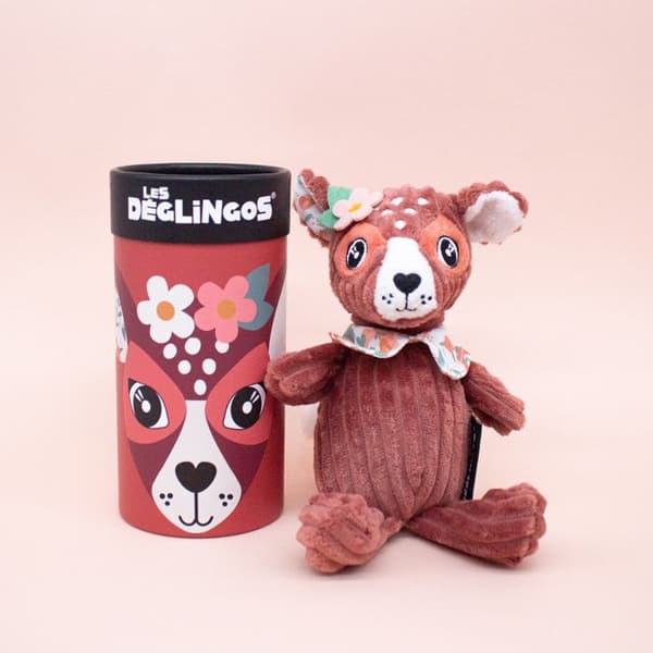 Plysch i kartong Petit Simply Mélimélos the Doe