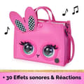 Miniatyrbild 3 av 6: Purse Pets - Rabbit Tote Bag - Interaktiv väska (blinkar, sjunger...)