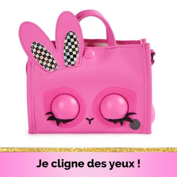 Purse Pets - Rabbit Tote Bag - Interaktiv väska (blinkar, sjunger...)