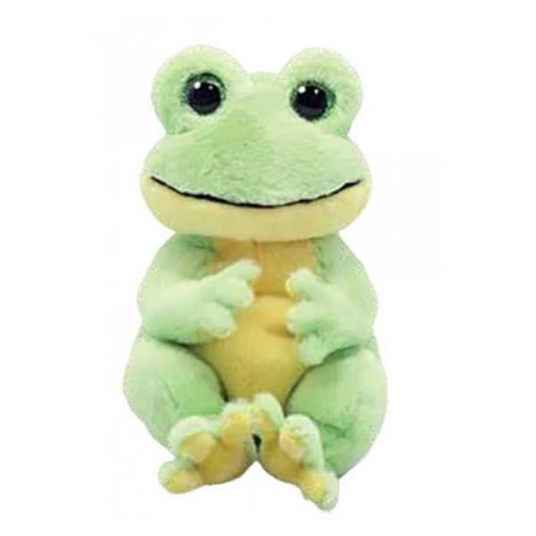Peluche - Ty - Beanie Bellies - Snapper grodan - 15 cm - Grön, Gul