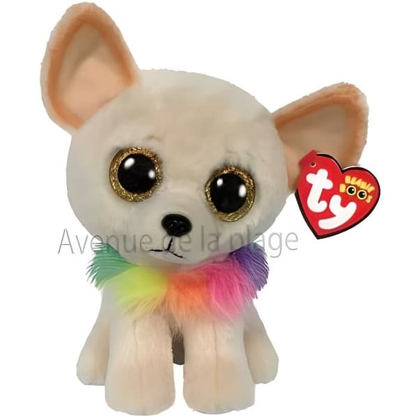 Ty Chewey the Chihuahua plyschleksak - Ty varumärke - Ultramjuk päls - Storlek S