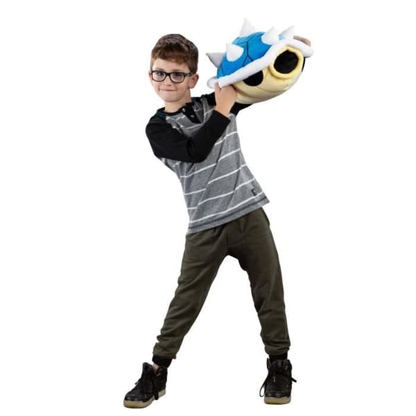 Plysch Club Mocchi Mocchi Blue Shell 30 cm - TOMY - Mario Kart