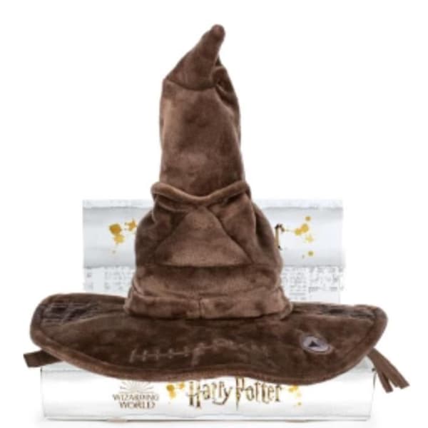 HARRY POTTER Sorteringsmössa 24 cm, elektronisk plyschleksak, talar med fransk röst, officiell licens, från 0 år, HRR17